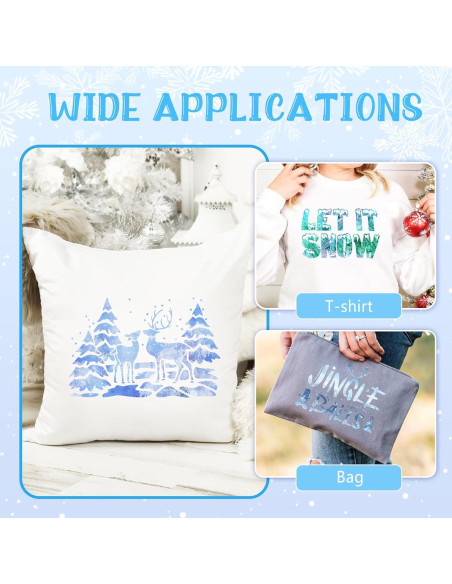 Vinilo de Transferencia de Calor Tintnut Copo de Nieve 10 Hojas 30.48x25.4cm