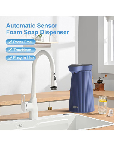 Dispensador Automático de Jabón Espumoso HYHome 500ml Azul