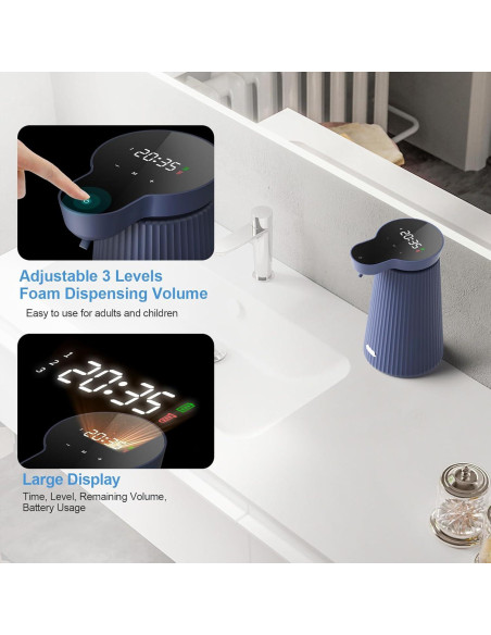 Dispensador Automático de Jabón Espumoso HYHome 500ml Azul