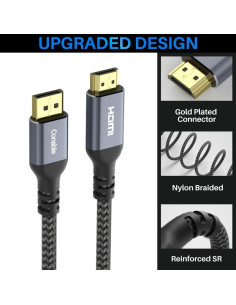 Cable DisplayPort a HDMI 4K Conable 1.22M Alta Velocidad 2