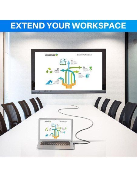 Cable DisplayPort a HDMI 4K Conable 1.22M Alta Velocidad