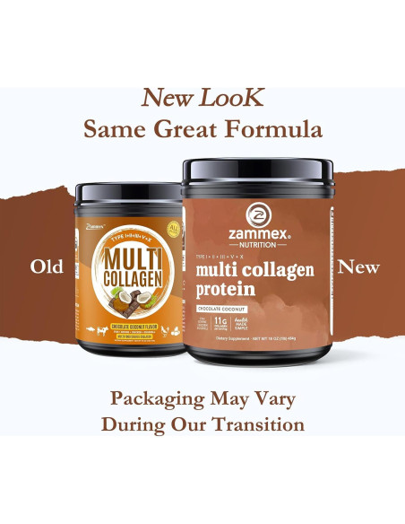 Zammex Polvo de Proteína de Colágeno Múltiple 41 Porciones Chocolate