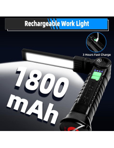 Luz de Trabajo Recargable KunHe - Paquete de 10, 4 Modos 2