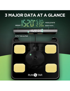 Báscula Inteligente RunStar FG2202-B con 8 Electrodos y APP 2