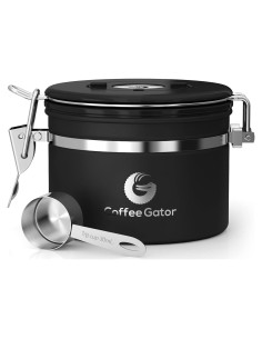 Contenedor de Café Hermético Coffee Gator 311g Negro