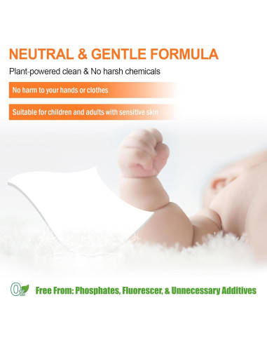 Hojas de detergente ecológico Binbata 200 cargas aroma cítrico