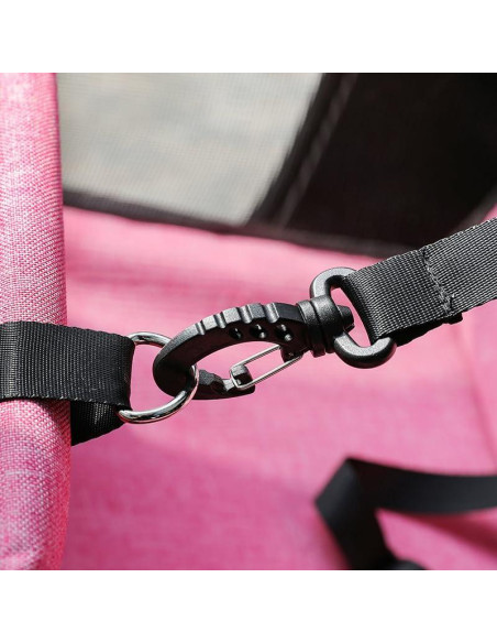 Asiento de coche para mascotas FXGJDeng pequeño negro hasta 5.4 kg