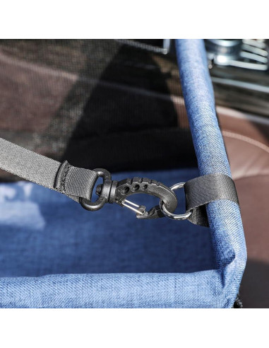 Asiento de coche para mascotas FXGJDeng pequeño negro hasta 5.4 kg