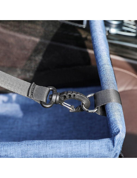 Asiento de coche para mascotas FXGJDeng pequeño negro hasta 5.4 kg