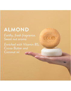 Champú y Acondicionador 2 en 1 Lole Almendra 99% Natural 99.22g 2