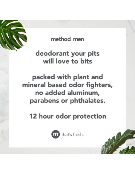 Desodorante para Hombres Method Sin Aluminio 75g x6 - Enebro y Salvia