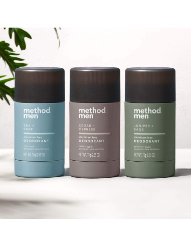 Desodorante para Hombres Method Sin Aluminio 75g x6 - Enebro y Salvia