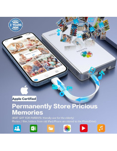 Disco Duro Externo iDiskk 1TB para iPhone iPad Android 2