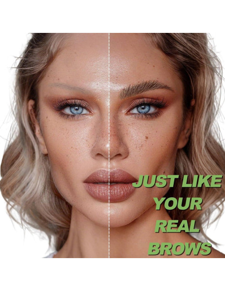 Lápiz de Cejas Microblading Shantou Castaño Medio 4 Puntas