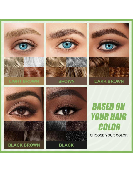 Lápiz de Cejas Microblading Shantou Castaño Medio 4 Puntas