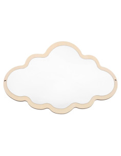 Espejo Nube de Madera FOMIYES 38.1x24.9 cm Antideslizante