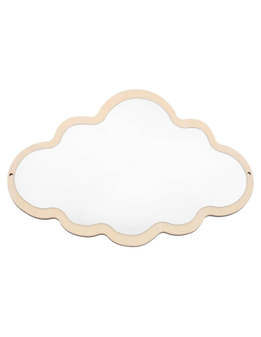 Espejo Nube de Madera FOMIYES 38.1x24.9 cm Antideslizante