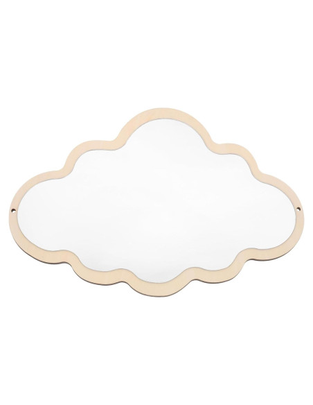 Espejo Nube de Madera FOMIYES 38.1x24.9 cm Antideslizante