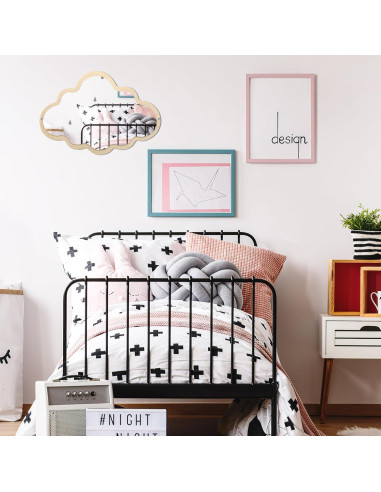 Espejo Nube de Madera FOMIYES 38.1x24.9 cm Antideslizante