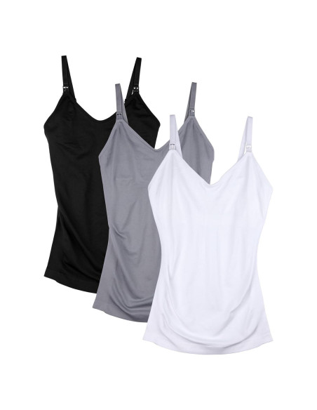 Camiseta de Lactancia Daisity para Mujeres - Tirantes Ajustables