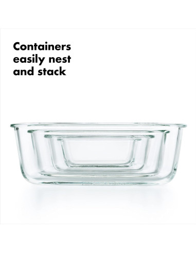 Set Mini de Contenedores de Vidrio OXO Good Grips 4 Piezas 118ml