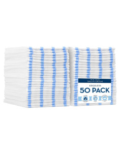 Paños de Microfibra VIKING 50 Unidades 30.48x30.48 cm Rayas