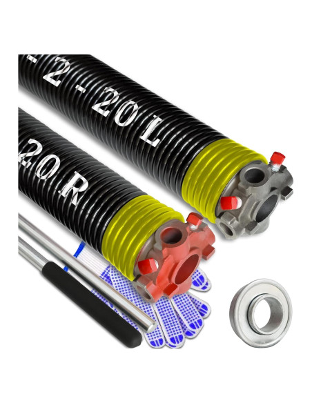 Juego de Resortes de Torsión para Puerta de Garaje YINKCO 50.8 cm