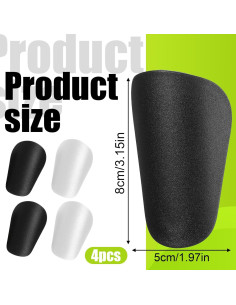 2 Pares de Espinilleras FdcZeyxior Extra Pequeñas 8x5cm 2