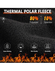 Gorro Térmico Invierno Hombre Forro Casco Antiviento Negro 2