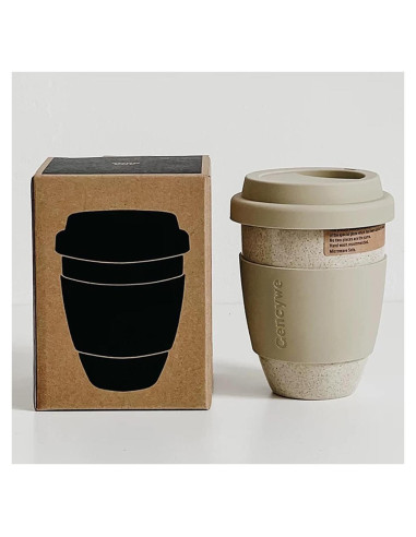 Taza de Cerámica de Viaje Gencywe 396g Reutilizable 15oz