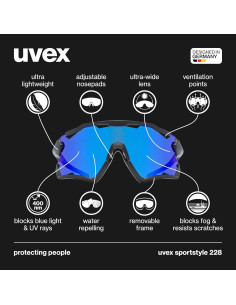 Gafas de Sol Deportivas uvex Sportstyle 228 - Ciclismo y Correr - Protección UV 2