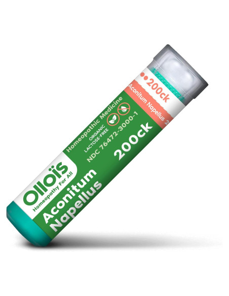 Aconitum Napellus 200CK Ollois Homeopático Orgánico 80 Gránulos