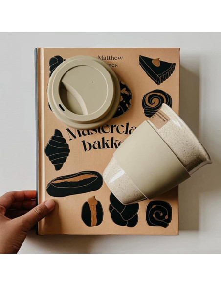 Taza de Cerámica de Viaje Gencywe 396g Reutilizable 15oz