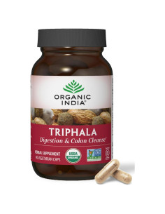 Cápsulas Triphala Orgánicas INDIA ORGÁNICA - 90 Unidades