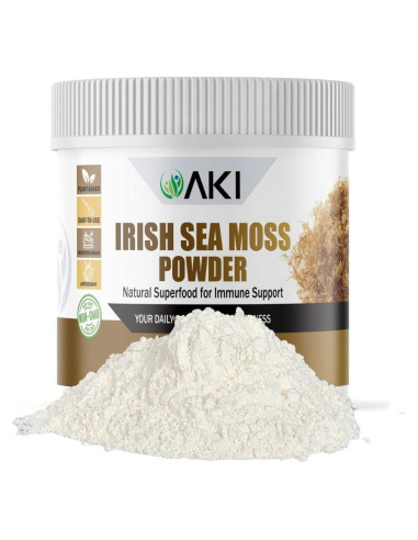 Polvo de Musgo Marino Irlandés AKI - 170g - Rico en Minerales y Vitaminas