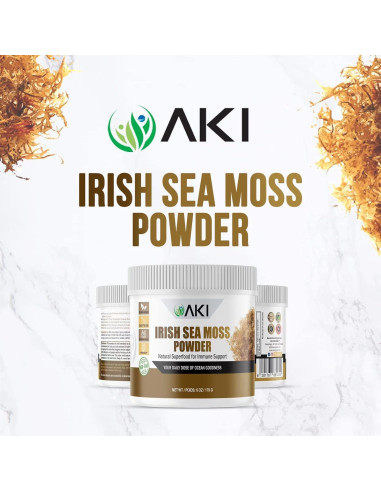 Polvo de Musgo Marino Irlandés AKI - 170g - Rico en Minerales y Vitaminas
