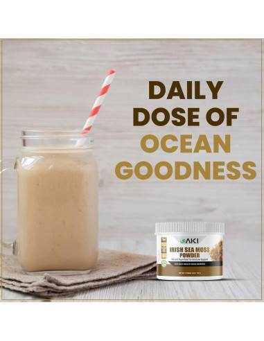Polvo de Musgo Marino Irlandés AKI - 170g - Rico en Minerales y Vitaminas