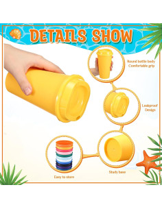 Honeydak 45 Tazas de Café Reutilizables Multicolor 16 oz 2