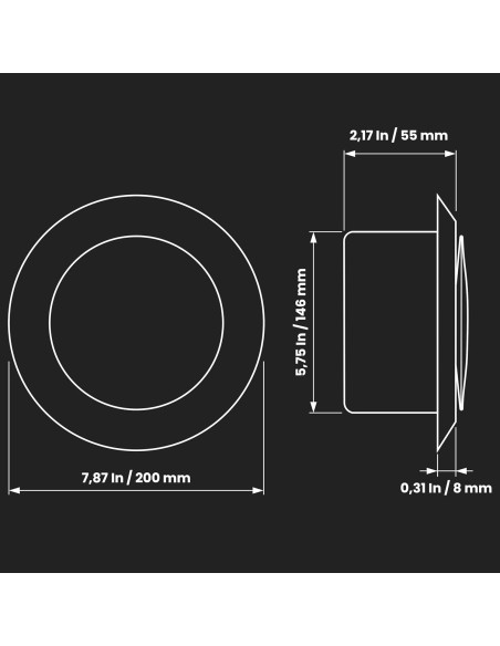 Difusor de Aire Ajustable Repa Market 20 cm Acero Inoxidable