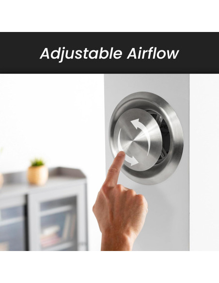 Difusor de Aire Ajustable Repa Market 20 cm Acero Inoxidable