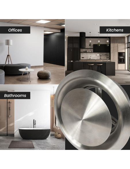 Difusor de Aire Ajustable Repa Market 20 cm Acero Inoxidable