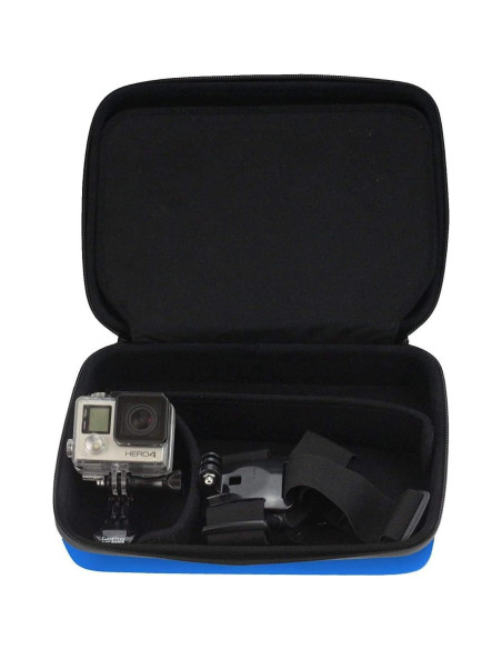 Funda Dura Navitech Azul para Cámara de Acción VEHO Muvi KX-2 PRO