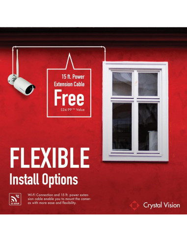 Sistema de Vigilancia Inalámbrico Crystal Vision CVT804A 1080P HD