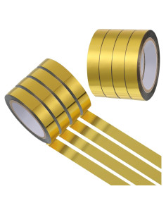 Cinta Metálica Dorada Outus 4 Rollos 0.95 cm x 20.12 m