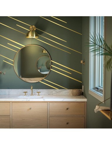 Cinta Metálica Dorada Outus 4 Rollos 0.95 cm x 20.12 m