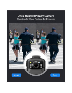 Cámara Corporal BOBLOV B4K5 256GB 4K IP68 GPS 3400mAh 2