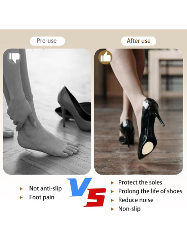 Almohadillas Antideslizantes para Zapatos Lyinkeeltd Beige