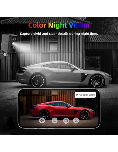 Cámaras de Seguridad Septekon 2K Inalámbricas para Exterior 4 Unidades