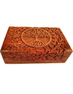 Caja de Joyería de Madera Sheesham ARTISENIA 20x12 cm 2