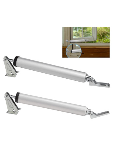 Cierrapuertas Neumático Dluno Plateado Ajustable 25-50 KG